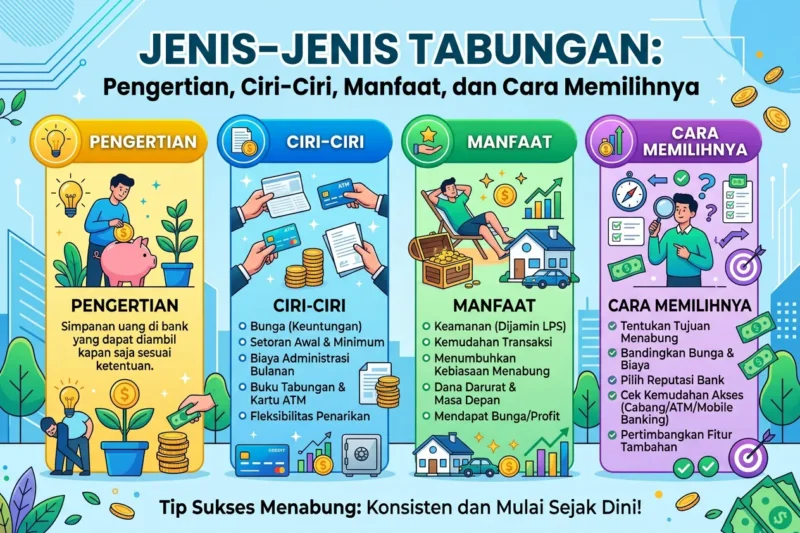 Jenis-Jenis Tabungan: Pengertian, Ciri-Ciri, Manfaat, dan Cara Memilihnya
