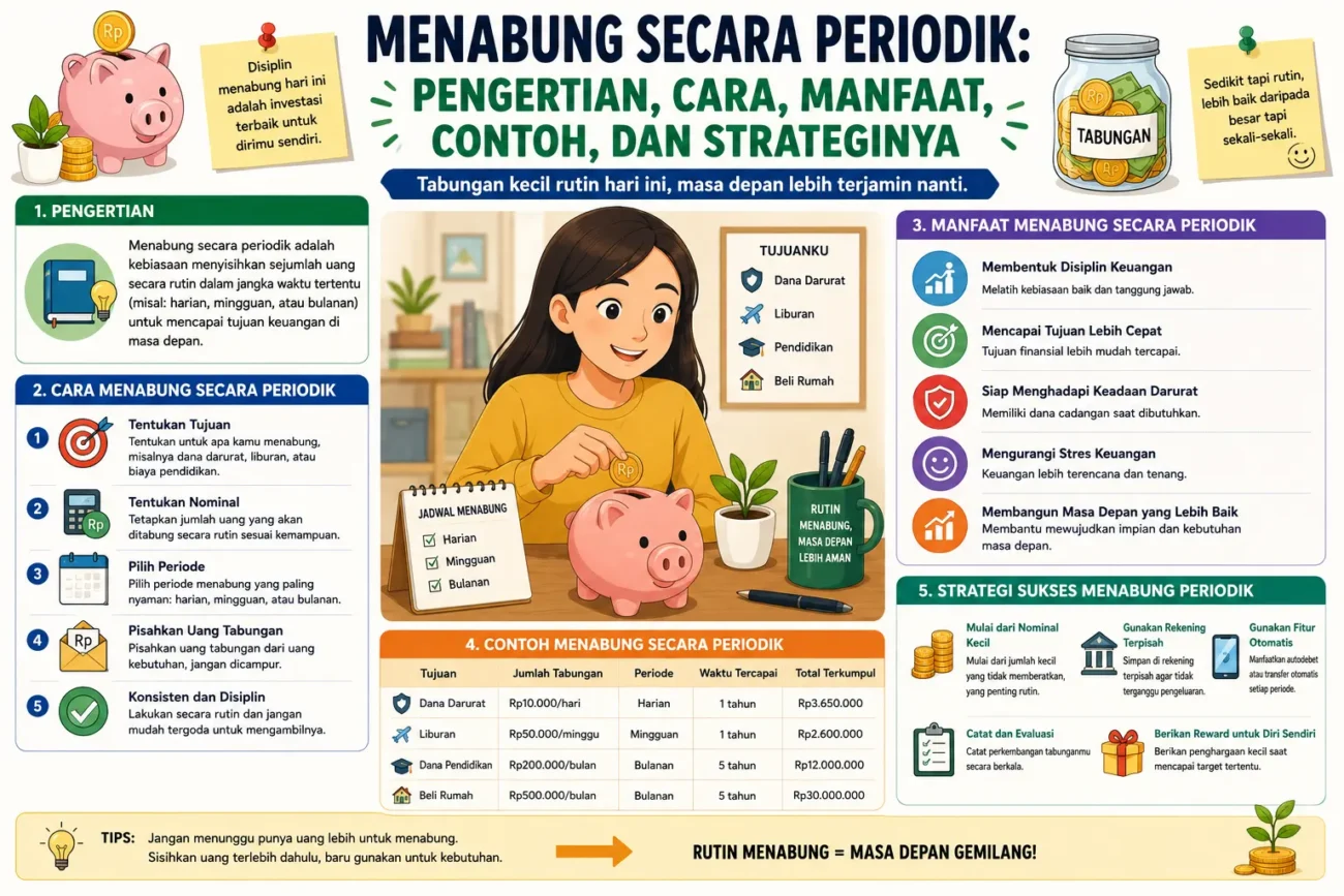 Menabung secara Periodik: Pengertian, Cara, Manfaat, Contoh, dan Strateginya (AiStudio)
