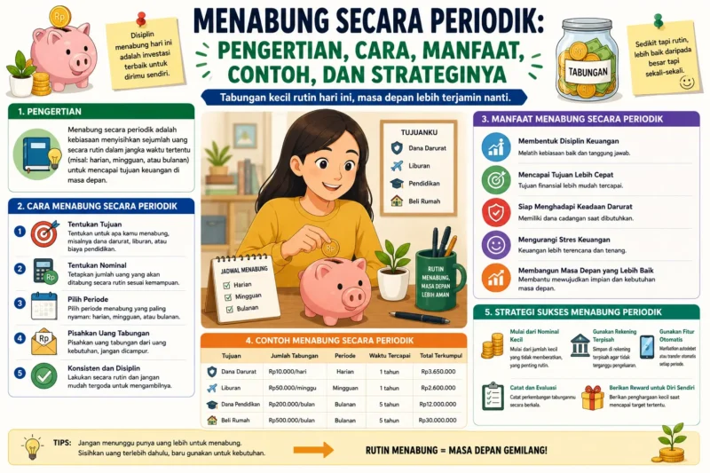 Menabung secara Periodik: Pengertian, Cara, Manfaat, Contoh, dan Strateginya