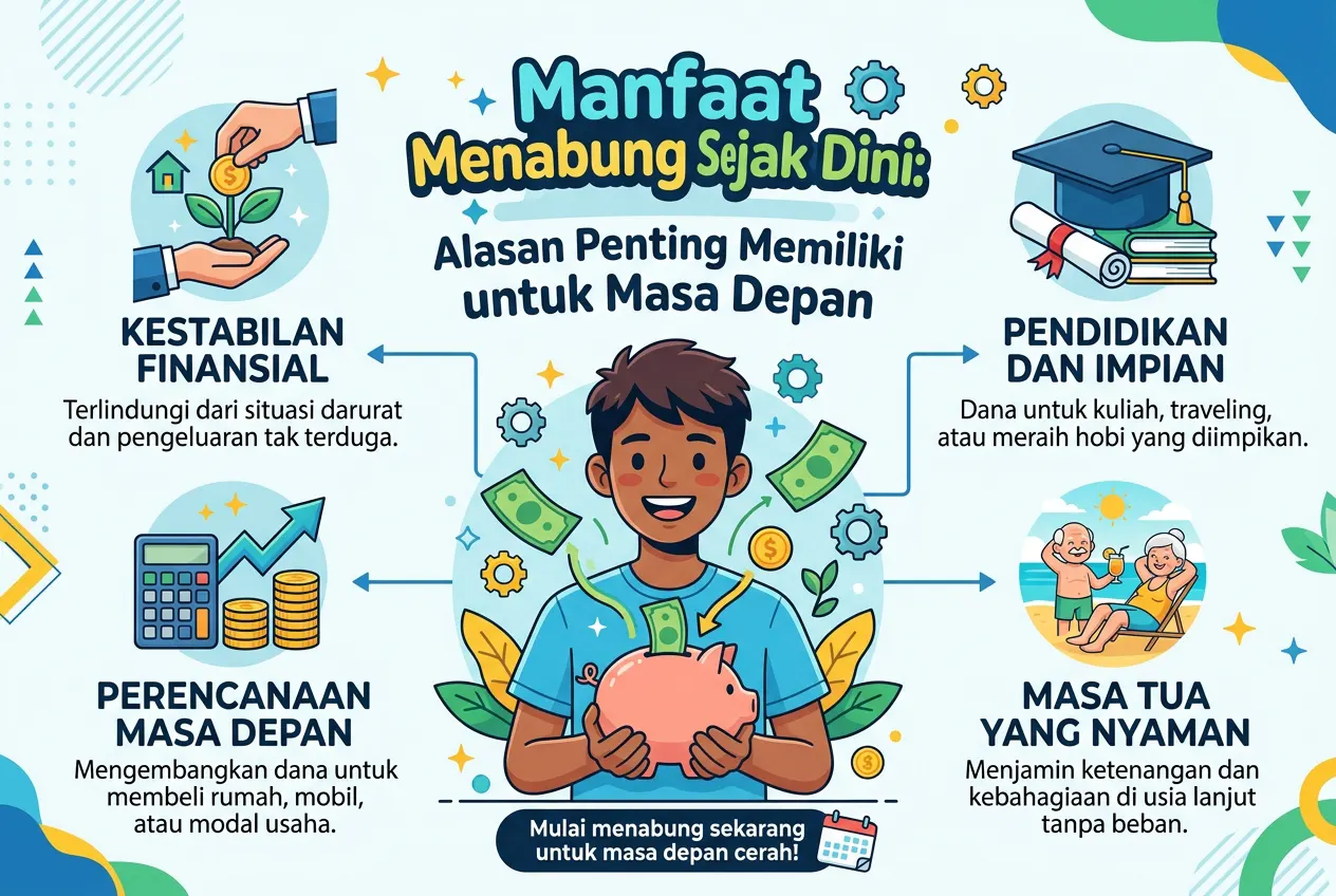 Manfaat Menabung Sejak Dini: Alasan Penting Memiliki Tabungan untuk Masa Depan (AiStudio)