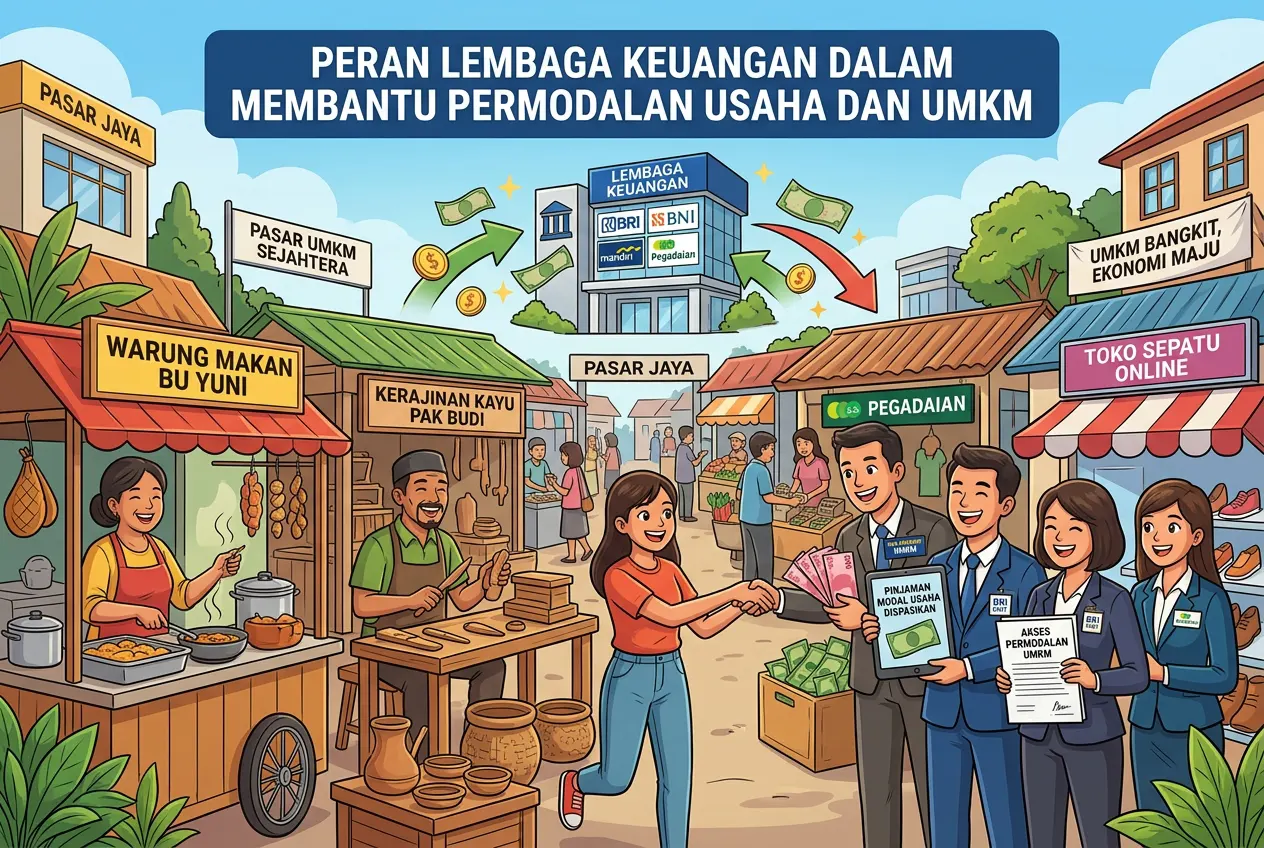 Peran Lembaga Keuangan dalam Membantu Permodalan Usaha dan UMKM (AiStudio)