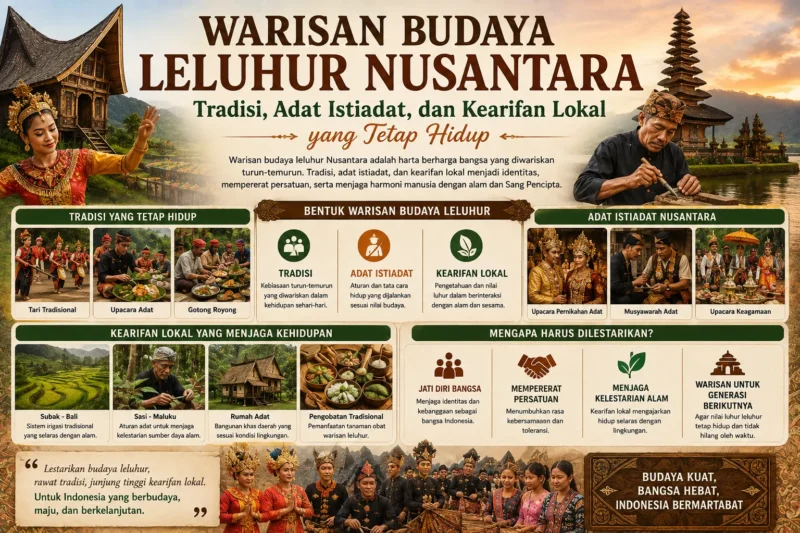 Warisan Budaya Leluhur Nusantara: Tradisi, Adat Istiadat, dan Kearifan Lokal yang Tetap Hidup