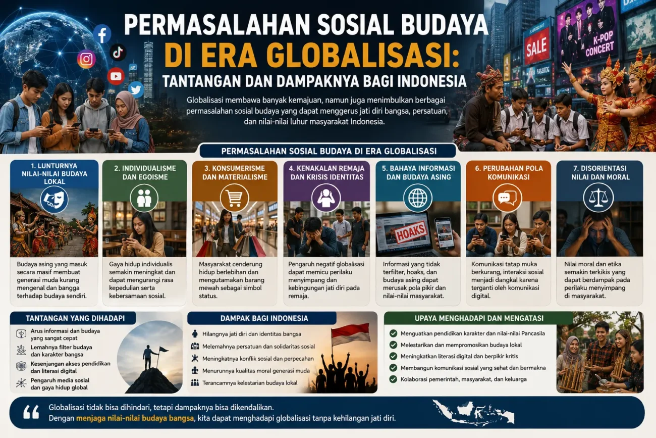 Permasalahan Sosial Budaya di Era Globalisasi: Tantangan dan Dampaknya bagi Indonesia (AiStudio)