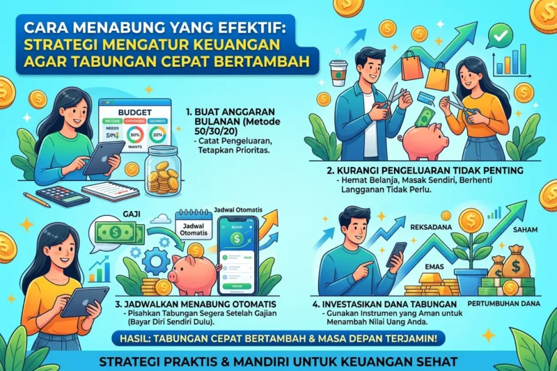Cara Menabung yang Efektif: Strategi Mengatur Keuangan agar Tabungan Cepat Bertambah