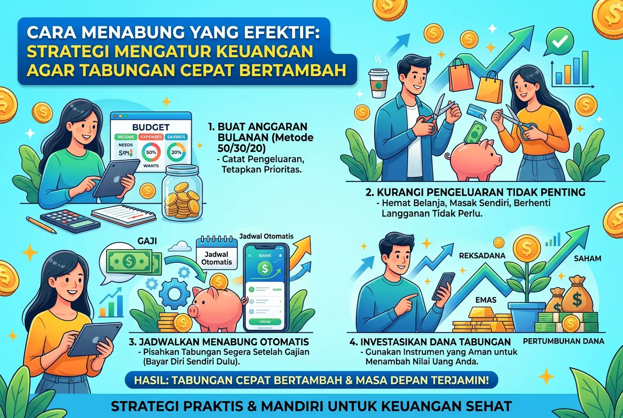 Cara Menabung yang Efektif: Strategi Mengatur Keuangan agar Tabungan Cepat Bertambah (AiStudio)