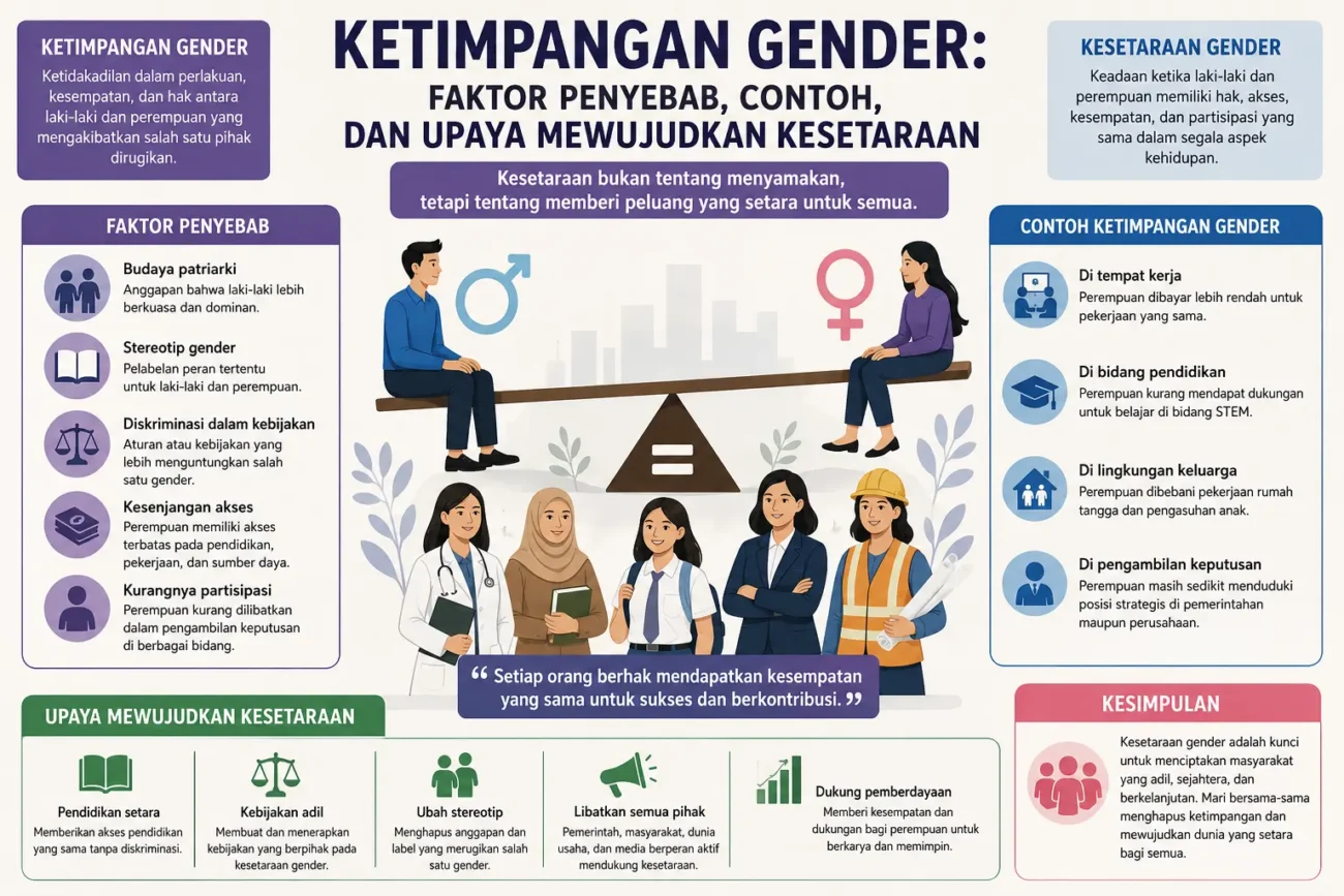 Ketimpangan Gender: Faktor Penyebab, Contoh, dan Upaya Mewujudkan Kesetaraan (AiStudio)