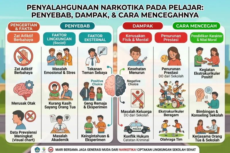 Penyalahgunaan Narkotika pada Pelajar: Penyebab, Dampak, dan Cara Mencegahnya
