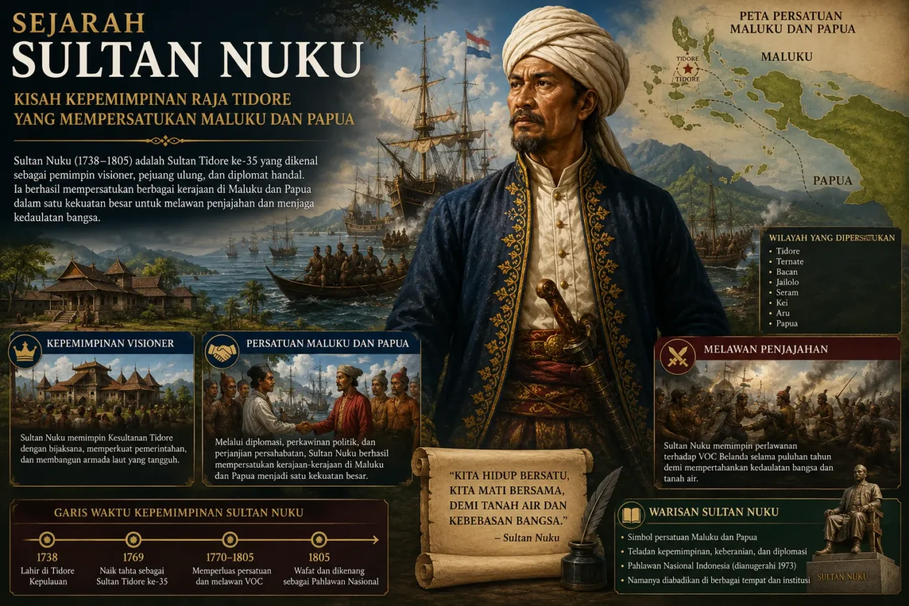 Sejarah Sultan Nuku: Kisah Kepemimpinan Raja Tidore yang Mempersatukan Maluku dan Papua (AiStudio)