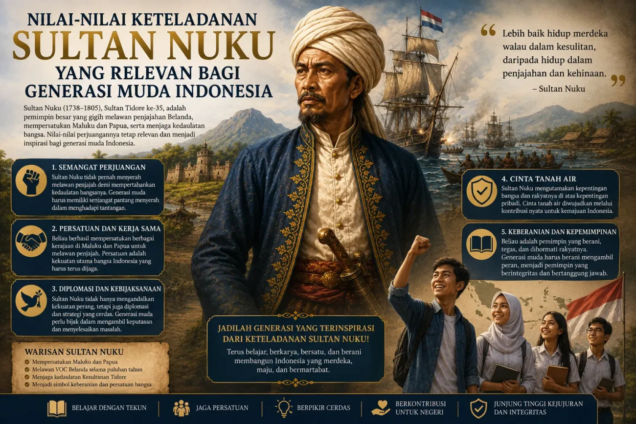 Nilai-Nilai Keteladanan Sultan Nuku yang Relevan bagi Generasi Muda Indonesia (AiStudio)