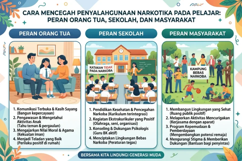 Cara Mencegah Penyalahgunaan Narkotika pada Pelajar: Peran Orang Tua, Sekolah, dan Masyarakat