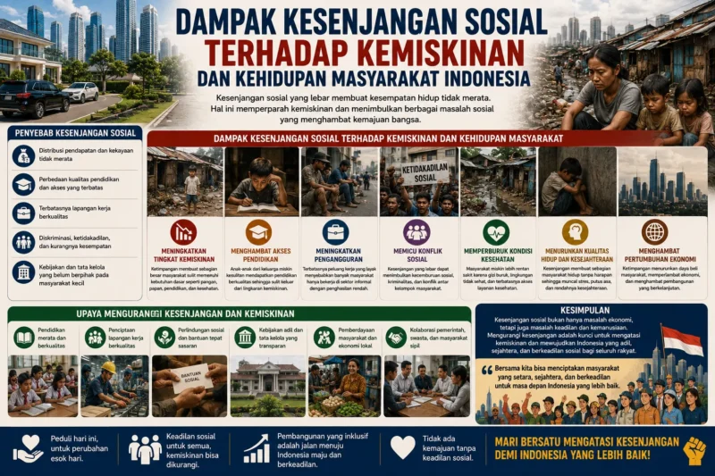 Dampak Kesenjangan Sosial terhadap Kemiskinan dan Kehidupan Masyarakat Indonesia