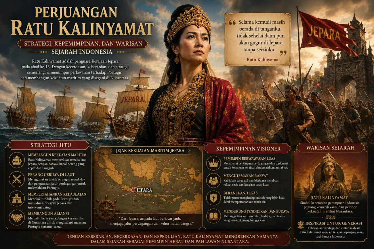 Perjuangan Ratu Kalinyamat: Strategi, Kepemimpinan, dan Warisan Sejarah Indonesia (AiStudio)