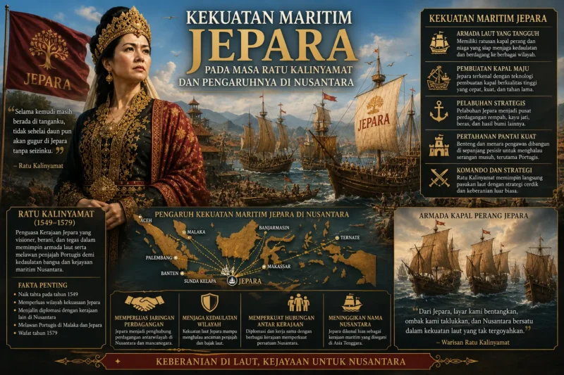 Kekuatan Maritim Jepara pada Masa Ratu Kalinyamat dan Pengaruhnya di Nusantara