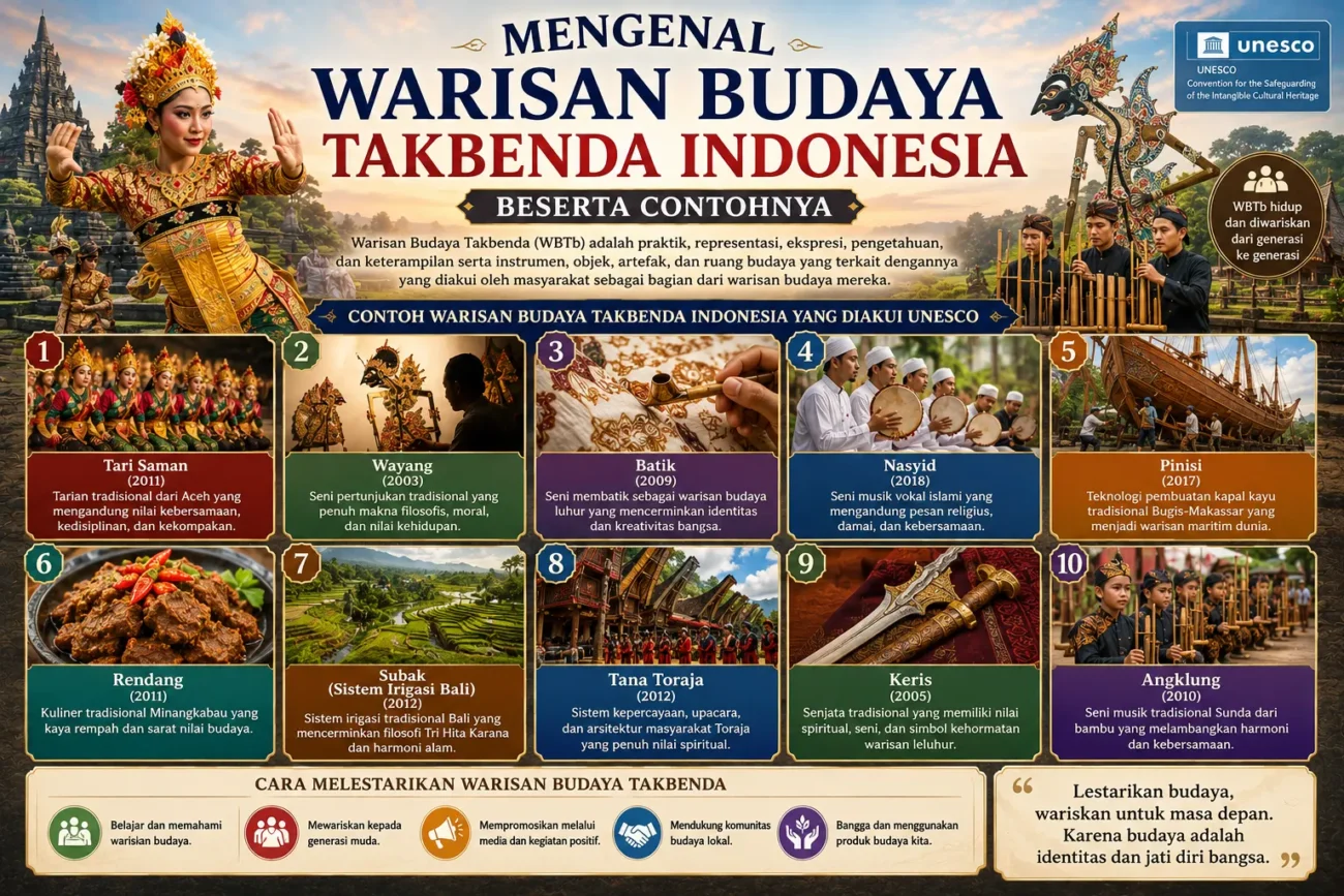 Mengenal Warisan Budaya Takbenda Indonesia Beserta Contohnya (AiStudio)