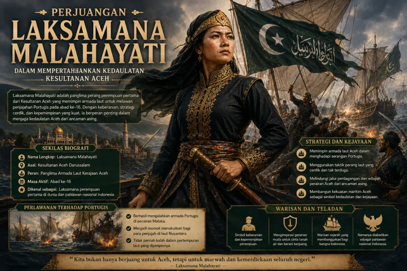 Perjuangan Laksamana Malahayati dalam Mempertahankan Kedaulatan Kesultanan Aceh (AiStudio)