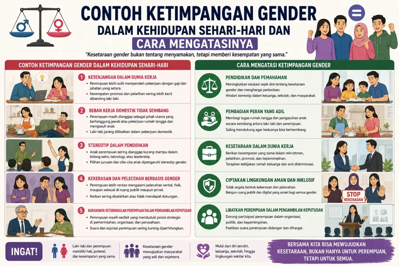 Contoh Ketimpangan Gender dalam Kehidupan Sehari-hari dan Cara Mengatasinya (AiStudio)