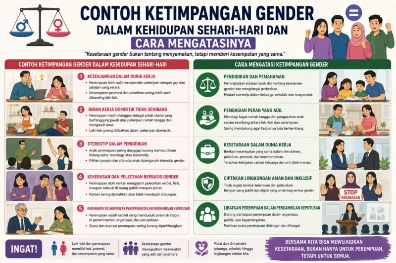 Contoh Ketimpangan Gender dalam Kehidupan Sehari-hari dan Cara Mengatasinya
