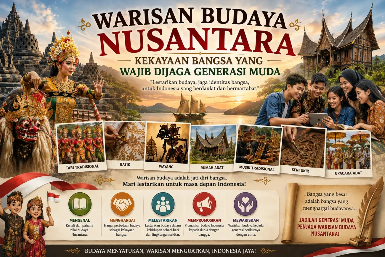 Warisan Budaya Nusantara: Kekayaan Bangsa yang Wajib Dijaga Generasi Muda (AiStudio)