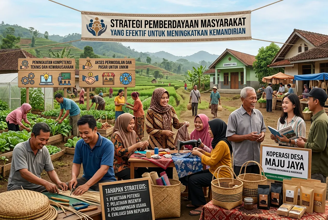 Strategi Pemberdayaan Masyarakat yang Efektif untuk Meningkatkan Kemandirian (AiStudio)