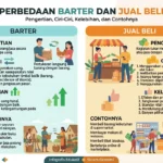 Perbedaan Barter dan Jual Beli: Pengertian, Ciri-Ciri, Kelebihan, dan Contohnya (AiStudio)