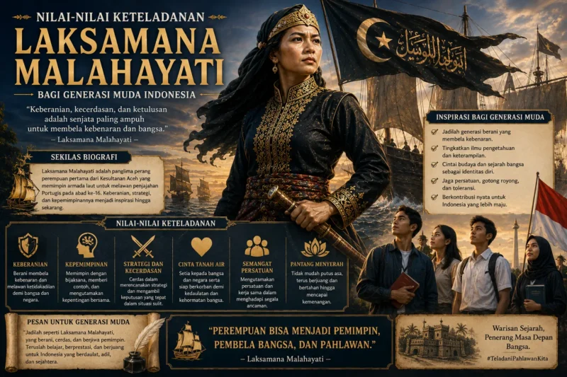 Nilai-Nilai Keteladanan Laksamana Malahayati bagi Generasi Muda Indonesia