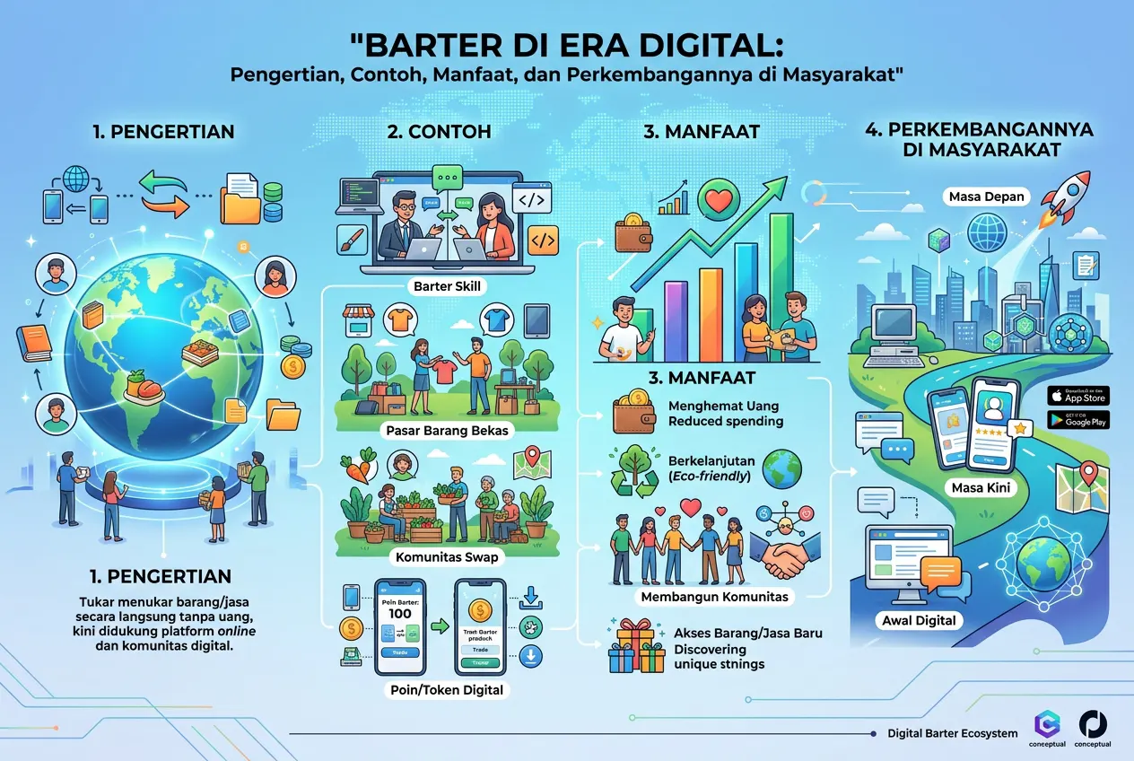 Barter di Era Digital: Pengertian, Contoh, Manfaat, dan Perkembangannya di Masyarakat (AiStudio)