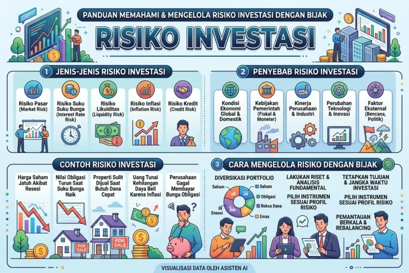 Risiko Investasi: Jenis, Penyebab, Contoh, dan Cara Mengelolanya dengan Bijak