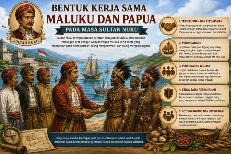 Bentuk Kerja Sama Maluku dan Papua pada Masa Sultan Nuku