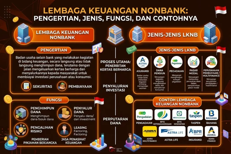 Lembaga Keuangan Nonbank: Pengertian, Jenis, Fungsi, dan Contohnya