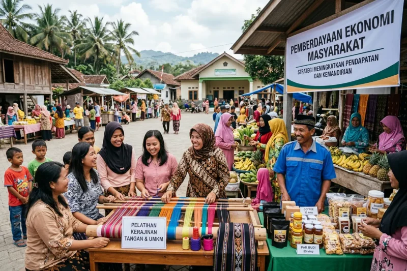 Pemberdayaan Ekonomi Masyarakat: Strategi Meningkatkan Pendapatan dan Kemandirian
