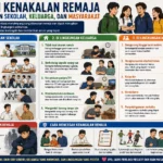 Contoh Kenakalan Remaja di Lingkungan Sekolah, Keluarga, dan Masyarakat (AiStudio)