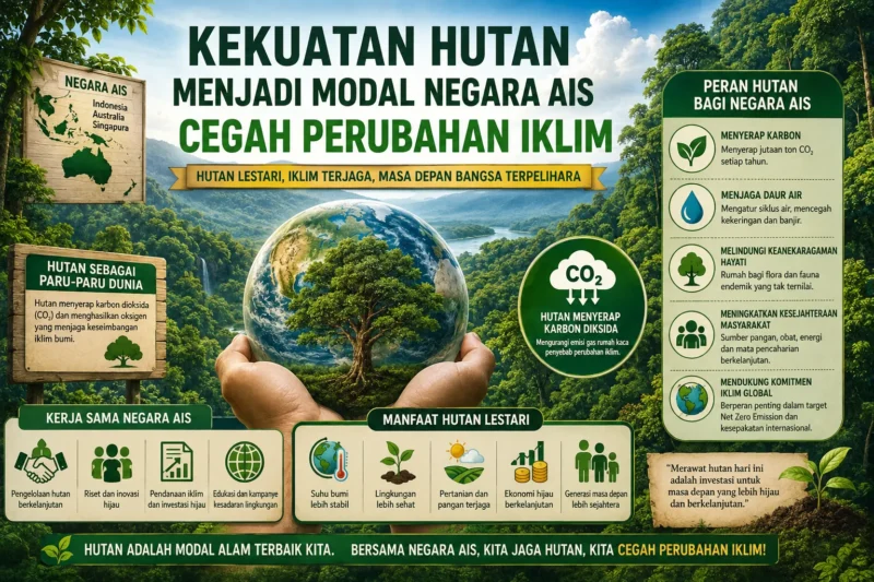 Kekuatan Hutan Menjadi Modal Negara AIS Cegah Perubahan Iklim