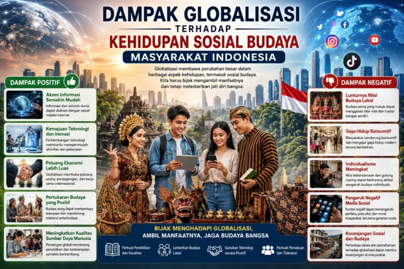 Dampak Globalisasi terhadap Kehidupan Sosial Budaya Masyarakat Indonesia