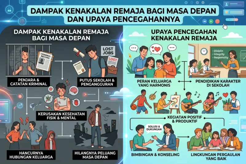 Dampak Kenakalan Remaja bagi Masa Depan dan Upaya Pencegahannya