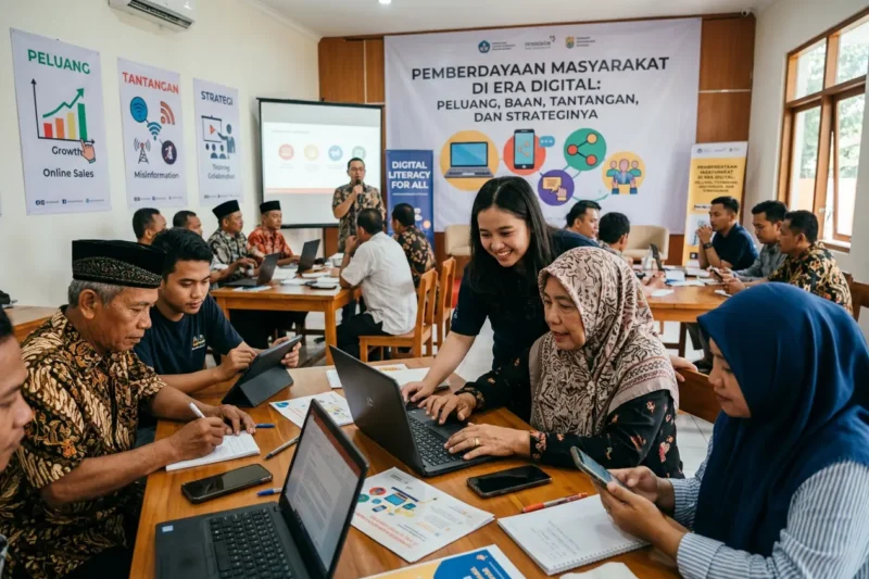 Pemberdayaan Masyarakat di Era Digital: Peluang, Tantangan, dan Strateginya
