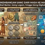 Perkembangan Uang dari Masa ke Masa: Dari Barter, Uang Logam, hingga Uang Digital (AiStudio)