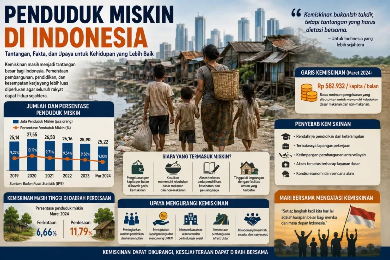 Jumlah Penduduk Miskin di Indonesia: Data Terbaru, Penyebab, Dampak, dan Upaya Penanggulangannya