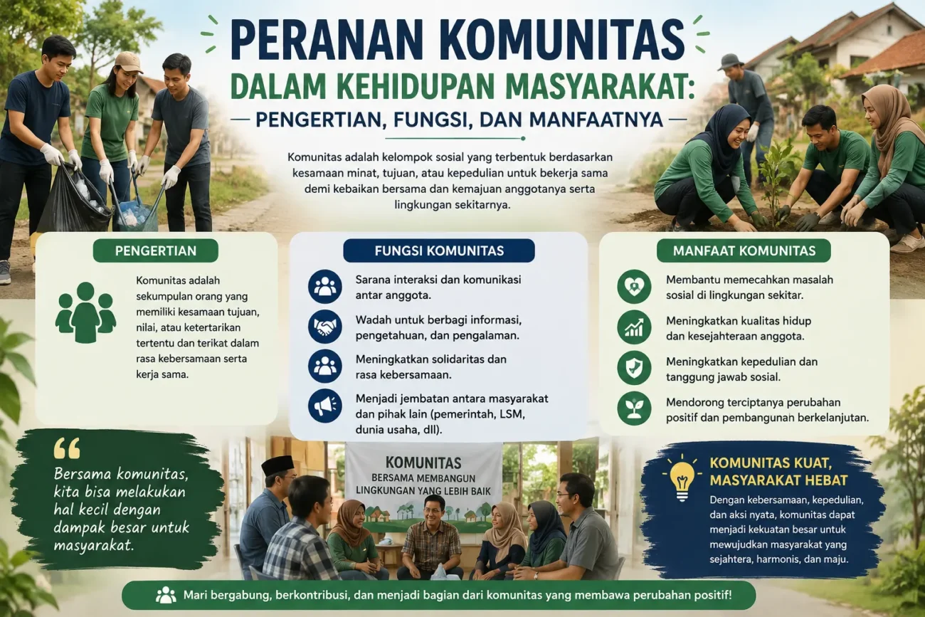 Peranan Komunitas dalam Kehidupan Masyarakat: Pengertian, Fungsi, dan Manfaatnya (AiStudio)