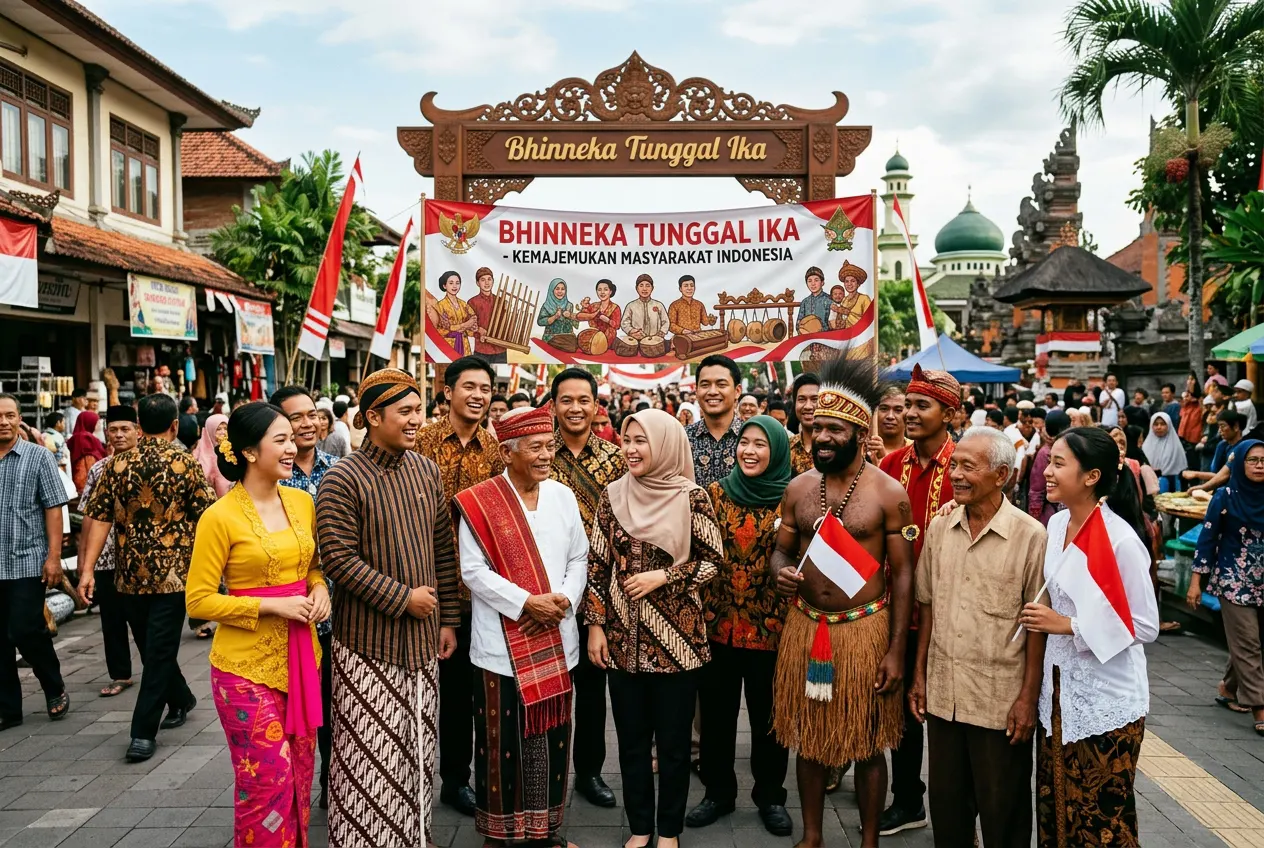 Kemajemukan Masyarakat Indonesia (AiStudio)