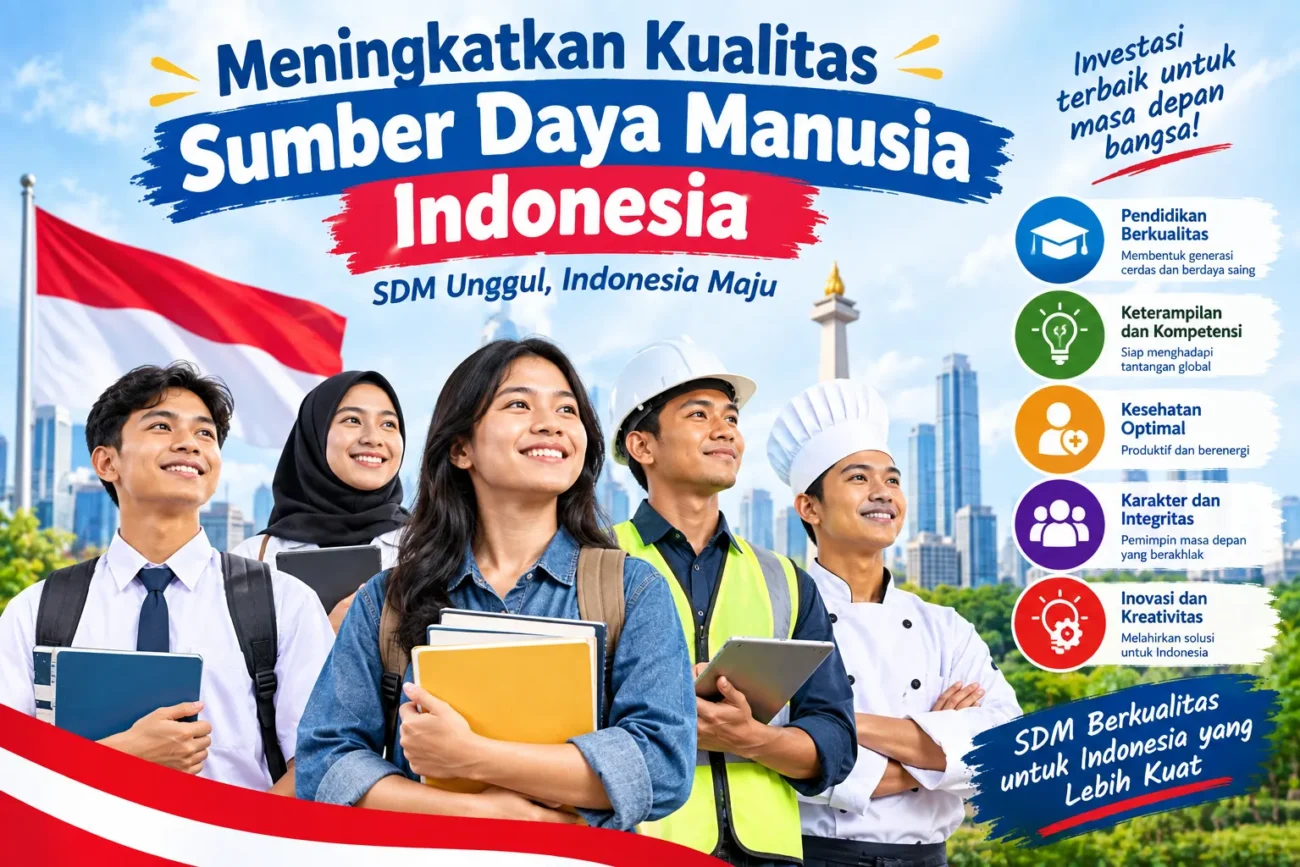Meningkatkan Kualitas Sumber Daya Manusia Indonesia (AiStudio)