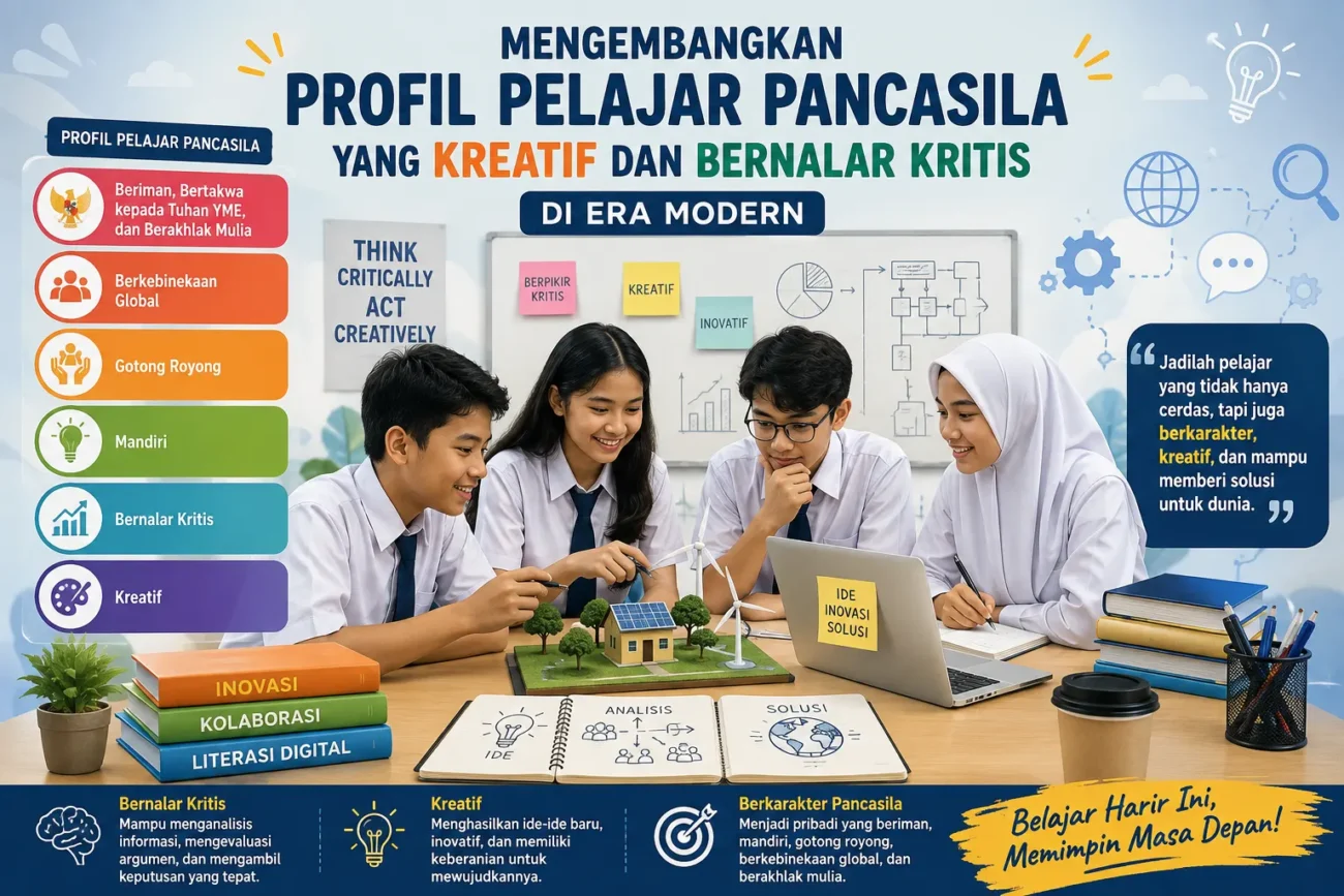 Mengembangkan Profil Pelajar Pancasila yang Kreatif dan Bernalar Kritis di Era Modern (AiStudio)