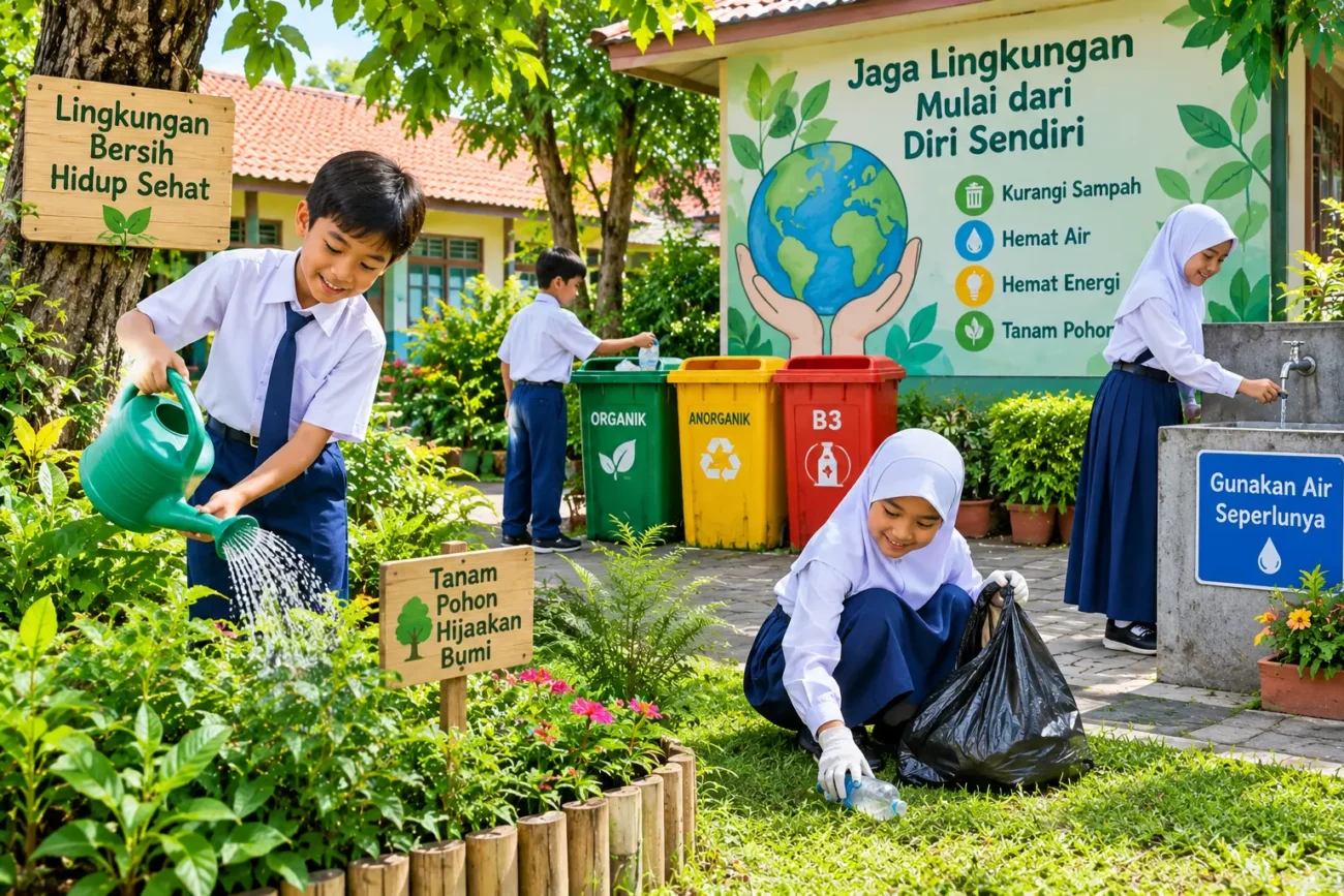 Pembiasaan Diri untuk Melestarikan Lingkungan (AiStudio)
