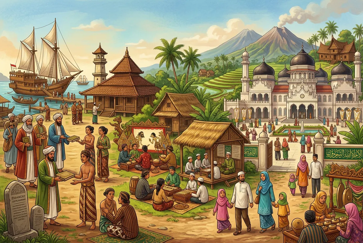 Perkembangan Agama dan Kebudayaan Islam di Indonesia (AiStudio)