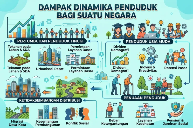 Dampak Dinamika Penduduk bagi Suatu Negara
