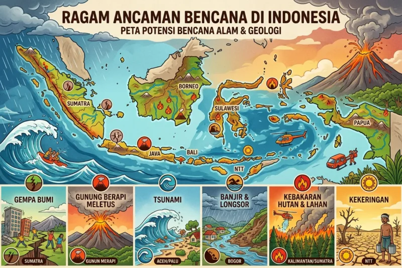 Ragam Ancaman Bencana di Indonesia