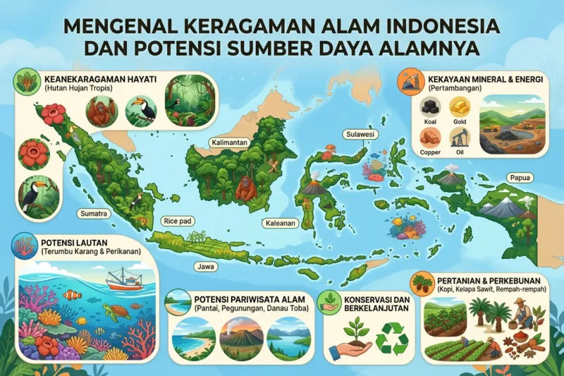Mengenal Keragaman Alam Indonesia dan Potensi Sumber Daya Alamnya