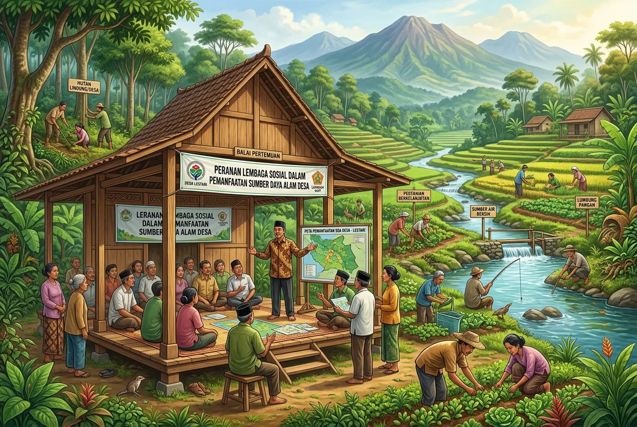 Peranan Lembaga Sosial dalam Pemanfaatan Sumber Daya Alam (AiStudio)