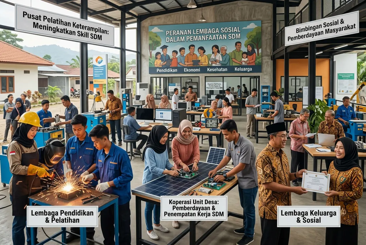 Peranan Lembaga Sosial dalam Pemanfaatan Sumber Daya Manusia (AiStudio)