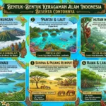 Bentuk-Bentuk Keragaman Alam Indonesia Beserta Contohnya (AiStudio)