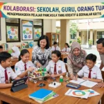 Peran Sekolah, Guru, dan Orang Tua dalam Mengembangkan Pelajar Pancasila yang Kreatif dan Bernalar Kritis (AiStudio)